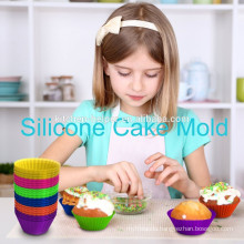 Reusable Non Stick Round Shape Silicone Bakery Muffin Cup